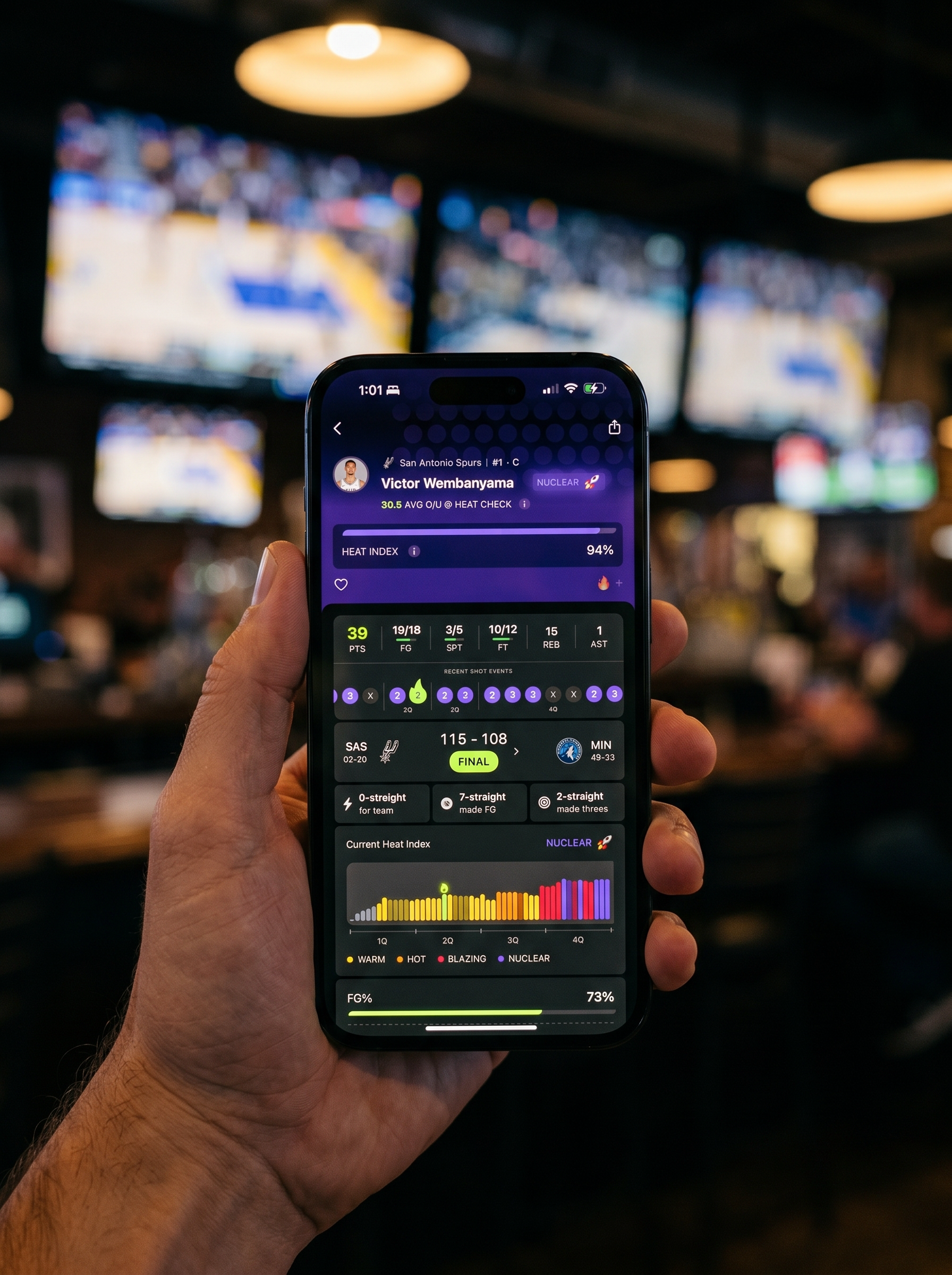 Heat Check powered by AI and Sportradar